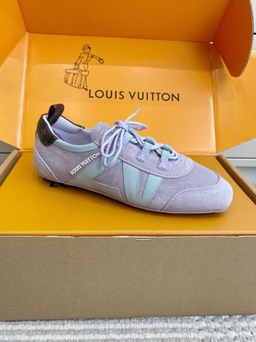 GIÀY SNEAKERINA NỮ L V PHỐI DA CỪU – DA LỘN, PHOM BALLET SNEAKER THANH MẢNH