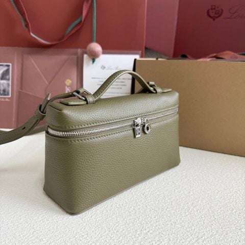 TÚI CẦM TAY NỮ LP EXTRA POCKET L19 PHOM HỘP MINI DA BÊ HẠT MỀM DÂY ĐEO THÁO RỜI