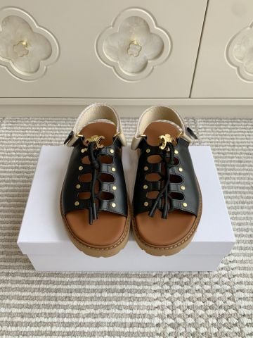 Sandal nữ ce*line*  Triomphe Roman Sandal