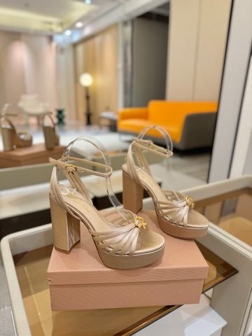 Giày cao gót Gianvito* Rosssi* SATIN PLATFORM – Cao êm, gót to vững vàng