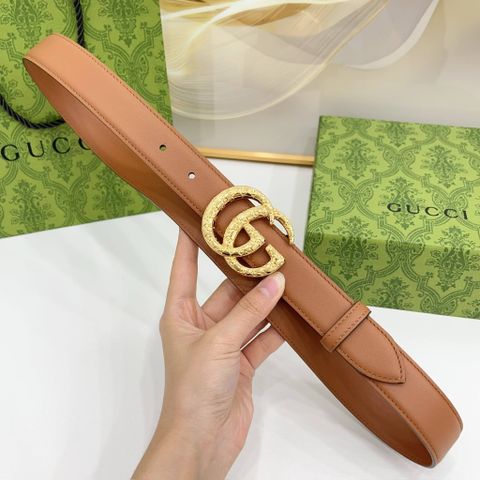 THẮT LƯNG NỮ G C BẢN 3 CM DA BÒ HAI MẶT, KHÓA DOUBLE G DẬP HỌA TIẾT