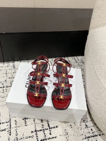 SANDAL CAO GÓT NỮ CLN DÁNG QUAI MẢNH ĐÍNH KHÓA KIM LOẠI – TÔN CHÂN THANH THOÁT