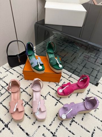 SANDAL NỮ H M SANTORINI ĐẾ XUỒNG ESPADRILLE – QUAI CHỮ H CUT-OUT PHOM CỔ CHÂN