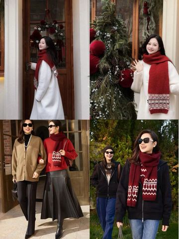 KHĂN NAM NỮ LORO CASHMERE ALPE PILE – HỌA TIẾT FAIR ISLE THƯỢNG HẠNG