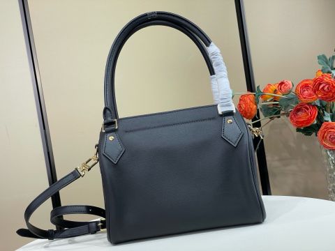 TÚI XÁCH NỮ L V SPEEDPOCKET PM – DA BÊ BÓNG PHỐI MONOGRAM CANVAS, KHÓA S-LOCK