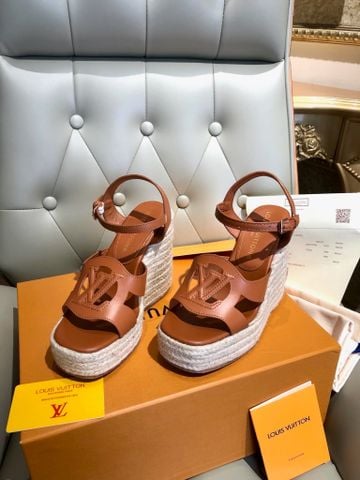 SANDAL ĐẾ XUỒNG NỮ L V HELIOS – ĐẾ CÓI ESPADRILLE SANG KIỂU ÂU, CAO 11.5CM