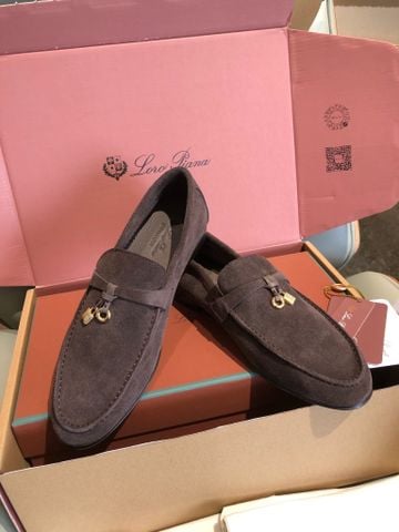 GIÀY LOAFER NỮ LP SUMMER CHARMS WALK DA LỘN CAO CẤP CHARM KIM LOẠI PHOM MỀM SANG TRỌNG