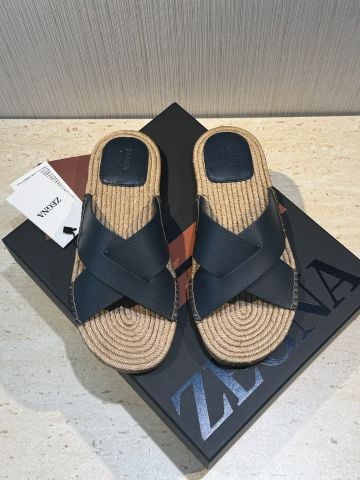 DÉP NAM ANTIGUA ĐAN CÓI QUAI CHÉO DA THẬT PHONG CÁCH NGHỈ DƯỠNG