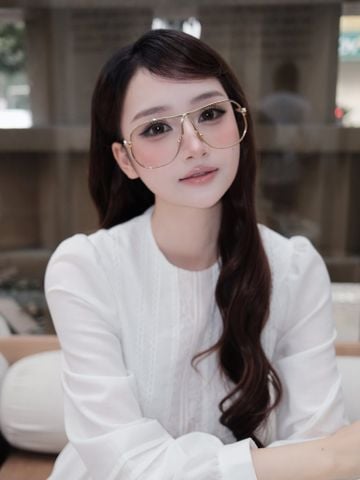 KÍNH MẮT NỮ MM GỌNG KIM LOẠI DÁNG PILOT DOUBLE BRIDGE