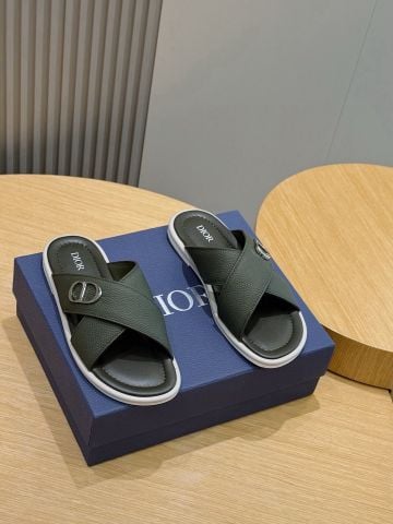 SANDAL NAM DR AQUA QUAI CHÉO KHÓA CD DẬP HỌA TIẾT OBLIQUE