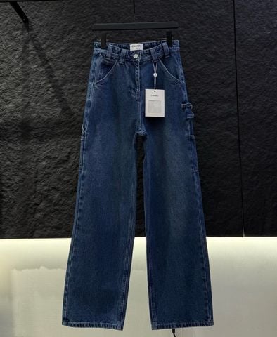 QUẦN JEANS NỮ CN PHOM ỐNG SUÔNG CẠP CAO – ĐƯỜNG MAY 3D TẠO PHOM SANG, CHUẨN GU STREET-LUXE