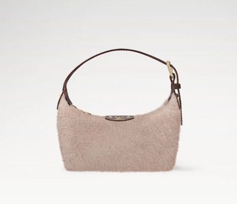 TÚI KẸP NÁCH NỮ L V HILLS POCHETTE LÔNG CỪU MỀM MỊN