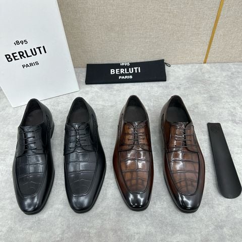 GIÀY NAM Berlut*i OXFORD THỦ CÔNG PATINA ĐỘC BẢN – DA BÒ Ý THƯỢNG HẠNG