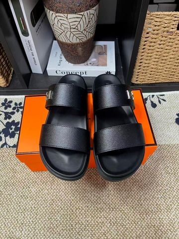 DÉP NAM NỮ H M QUAI ĐÔI DA BÒ KHÓA H KIM LOẠI THANH LỊCH