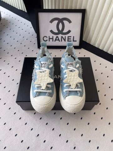 Giày thể thao nữ CHNEL Denim Xuân Hè