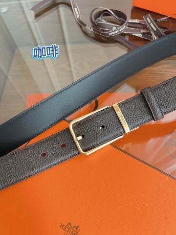 THẮT LƯNG UNISEX H M KHÓA KIM LOẠI MẠ VÀNG SANG TRỌNG – DA TOGO VÂN HẠT ĐẲNG CẤP