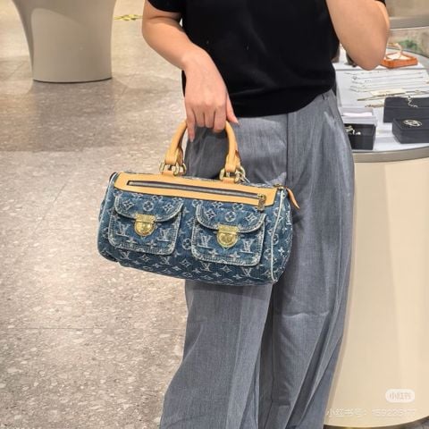 TÚI XÁCH NỮ L V MONOGRAM DENIM NEO SPEEDY M95215 – PHOM BOSTON VINTAGE 2 TÚI HỘP TRƯỚC