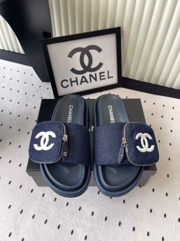 Dép nữ CHNEL* Denim Magic