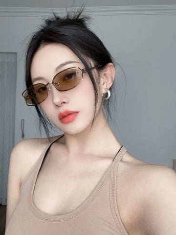 KÍNH MẮT NỮ MM DÁNG OVAL THANH MẢNH, GỌNG KIM LOẠI SANG TRỌNG