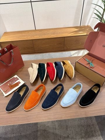 GIÀY LOAFER NỮ L P SUMMER WALK LOW-TOP SUEDE, PHOM SLIP-ON THANH LỊCH, ĐẾ CAO SU ÊM NHẸ