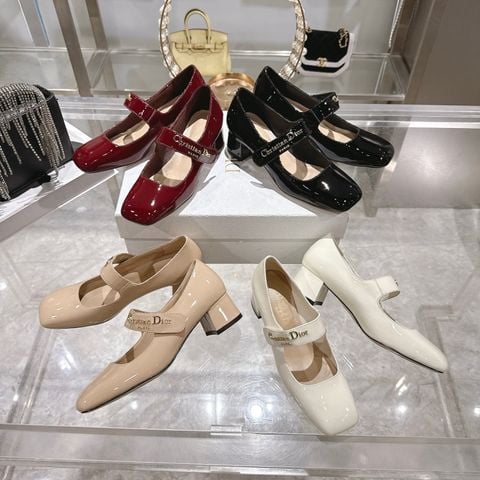 GIÀY CAO GÓT NỮ DR LOLITA MARY JANE KHÓA CHỮ VÀNG