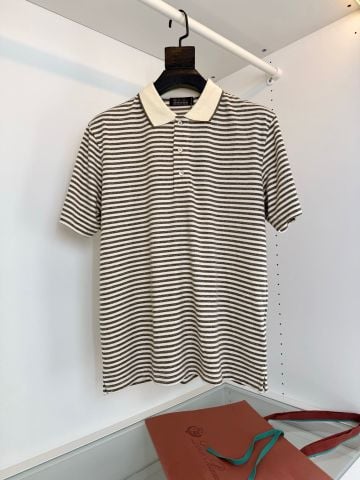 ÁO POLO NAM LP SỌC DỆT PHA TENCEL LINEN PHONG THÁI Ý THANH LỊCH