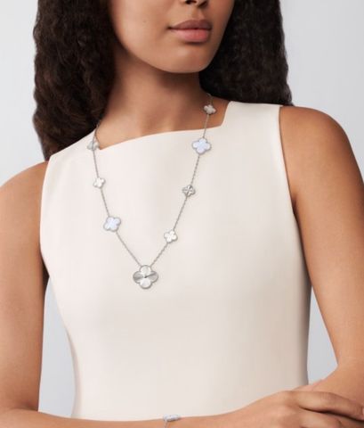 DÂY CHUYỀN NỮ VCA ALHAMBRA DÂY DÀI XÀ CỪ & TỬ NGỌC