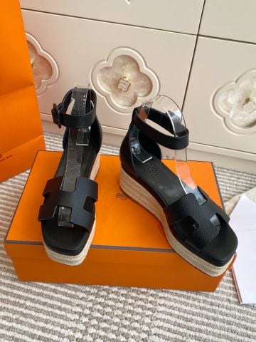SANDAL ĐẾ XUỒNG NỮ H M ELDA ESPADRILLE GÓT 8CM – ĐẾ CÓI DÀY THANH LỊCH