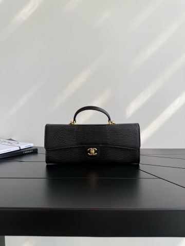 TÚI CLUTCH NỮ C H 26A LIZARD-EMBOSSED CALFSKIN, EAST-WEST SILHOUETTE, CHAIN HANDLE