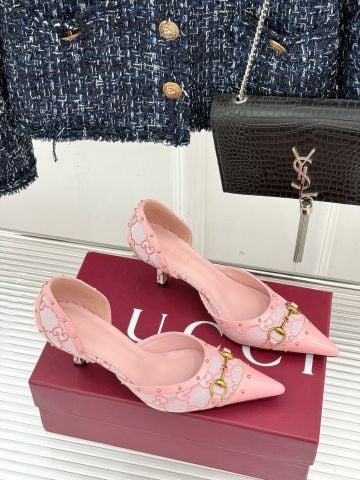 GIÀY CAO GÓT NỮ G C SAVOY PHOM D’ORSAY MŨI NHỌN PHỐI HORSEBIT