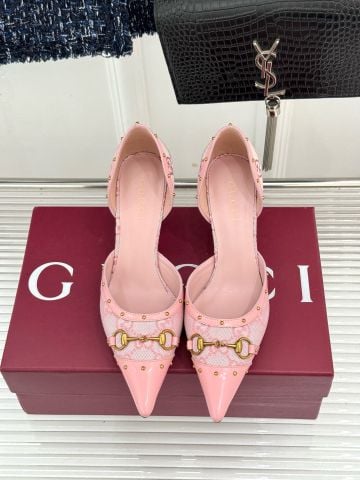 GIÀY CAO GÓT NỮ G C SAVOY PHOM D’ORSAY MŨI NHỌN PHỐI HORSEBIT