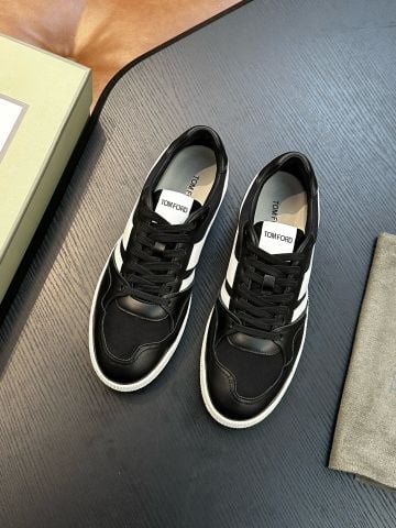 GIÀY THỂ THAO NAM Tom* Ford* DA BÒ LỘN CAMBRIDGE TF* PHỐI VIỀN TƯƠNG PHẢN