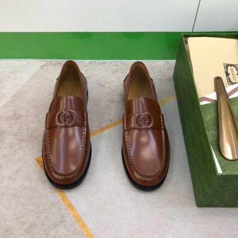 Giày nam Loafer GUCC*  Midnight-Navy GG Signature