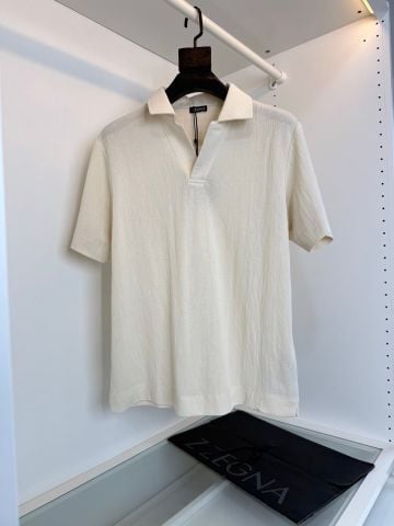 ÁO POLO NAM CỔ V TỐI GIẢN PHOM GỌN CHẤT LIỆU COTTON LINEN