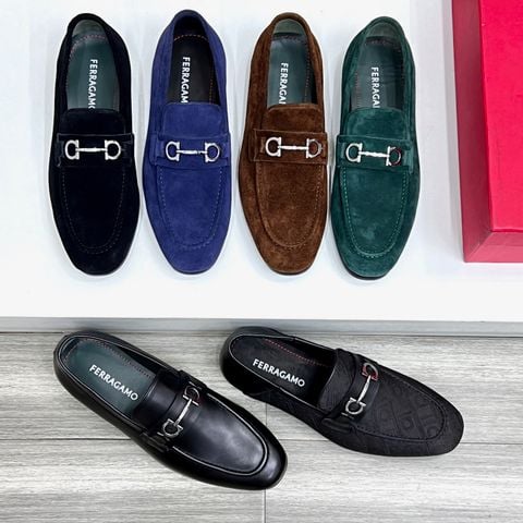 GIÀY MOCCASSIN NAM FRG DA LỘN GANCINI SIGNATURE MAY TAY TINH XẢO