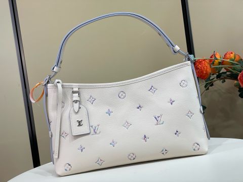 TÚI XÁCH NỮ L V CARRYALL EAST-WEST PHOM NGANG DA BÒ VÂN HẠT CHUYỂN SẮC
