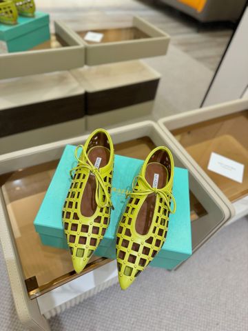 GIÀY NỮ AQ* GATSBY SLING LƯỚI DA ĐÍNH TÁN – XUÂN HÈ 2025, GÓT THẤP 1CM