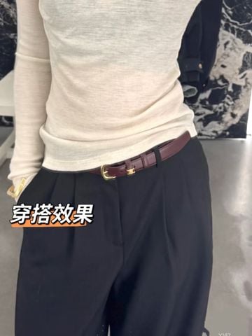 THẮT LƯNG NỮ CLN VIVIENNE TRIOMPHE BẢN 2.5CM KHÓA KIM LOẠI THANH LỊCH