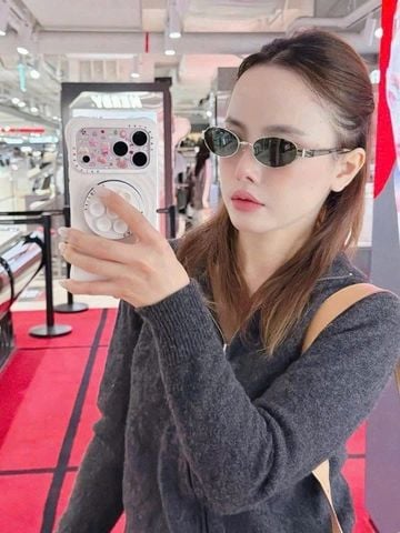 KÍNH MẮT NỮ GM DÁNG OVAL SLIM GỌNG KIM LOẠI MẢNH PHỐI CÀNG TRONG