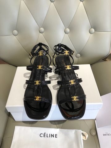 SANDAL NỮ CLN GÓT VUÔNG 4,5cm DÁNG QUAI MẢNH ĐÍNH KHÓA KIM LOẠI