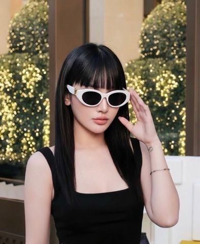 KÍNH RÂM NỮ L V GO-14 CAT EYE – PHOM OVAL SẮC NÉT, CHI TIẾT LV TWIST