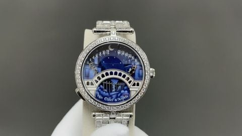 ĐỒNG HỒ NỮ VCA* PONT DES AMOUREUX “TỨ QUÝ” – MẶT 38MM, KÍNH SAPPHIRE, NẠM KIM