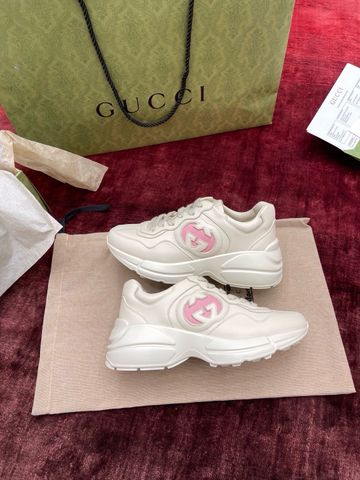 GIÀY SNEAKER UNISEX GC* RHYTON “BLUE GG” – TONE KEM NGÀ, PHOM CHUNKY SANG TRỌNG PHIÊN BẢN CAO CẤP