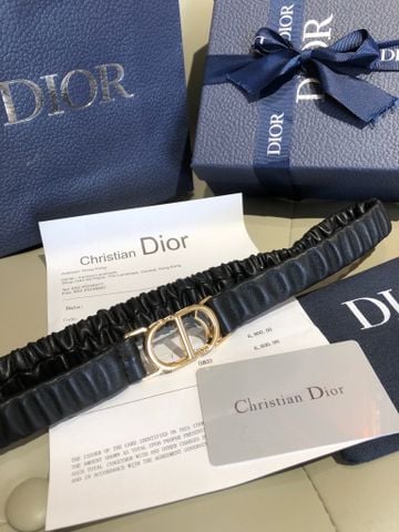 THẮT LƯNG NỮ DR 30 MONTAIGNE BẢN 20MM – DA BÊ NHÚN ÔM EO, KHÓA CD ÁNH VÀNG