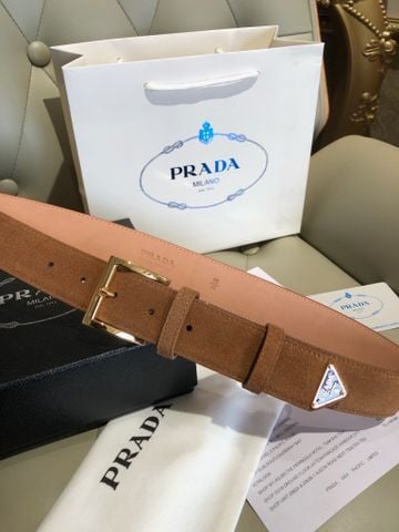 THẮT LƯNG NAM PRD DA LỘN CAO CẤP, LOGO TAM GIÁC MEN TINH XẢO, BẢN 3.5CM