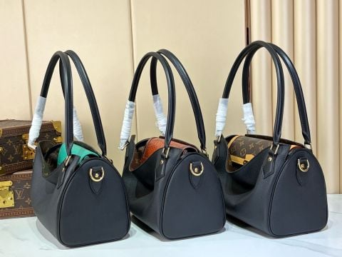 TÚI XÁCH NỮ L V PEEKABOO SPEEDY PHOM TAY XÁCH MỀM DA VÂN HẠT PHỐI MONOGRAM ẨN