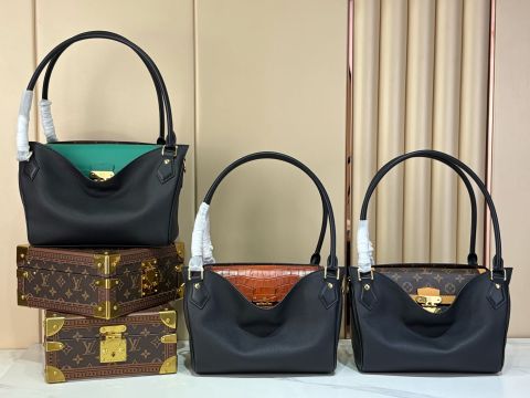 TÚI XÁCH NỮ L V PEEKABOO SPEEDY PHOM TAY XÁCH MỀM DA VÂN HẠT PHỐI MONOGRAM ẨN