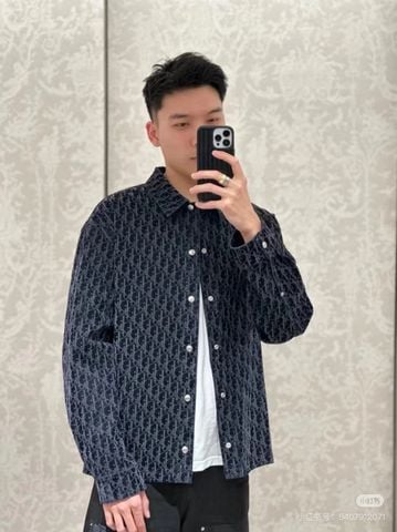 ÁO SƠ MI NAM DIO OBLIQUE FULL HOẠ TIẾT NỔI FLOCKING – PHONG THÁI SANG TRỌNG