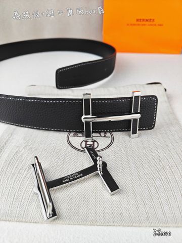 THẮT LƯNG NAM H M KHÓA H BỌC DA HAI MẶT VÂN HẠT