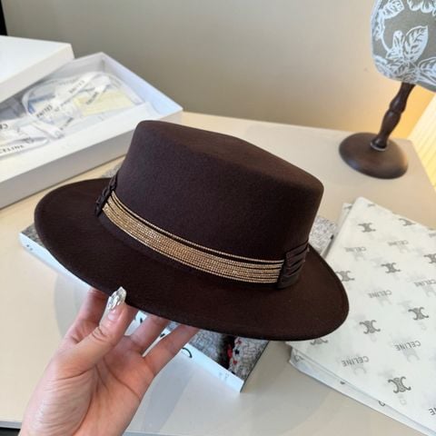 MŨ NỮ CLN FORM PHẲNG TỐI GIẢN – LEN 100% GIỮ PHOM SANG, TÔN DIỆN MẠO